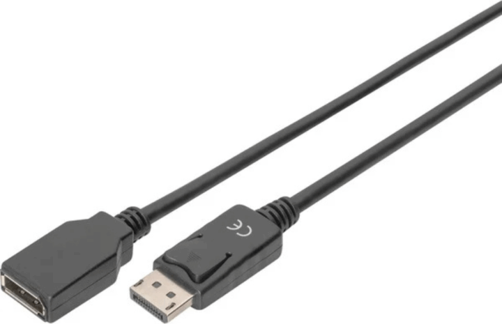 Digitus AK-340200-020-S DisplayPort 1.2 Apa - DisplayPort 1.2 Anya Hosszabító Kábel 2m - Fekete