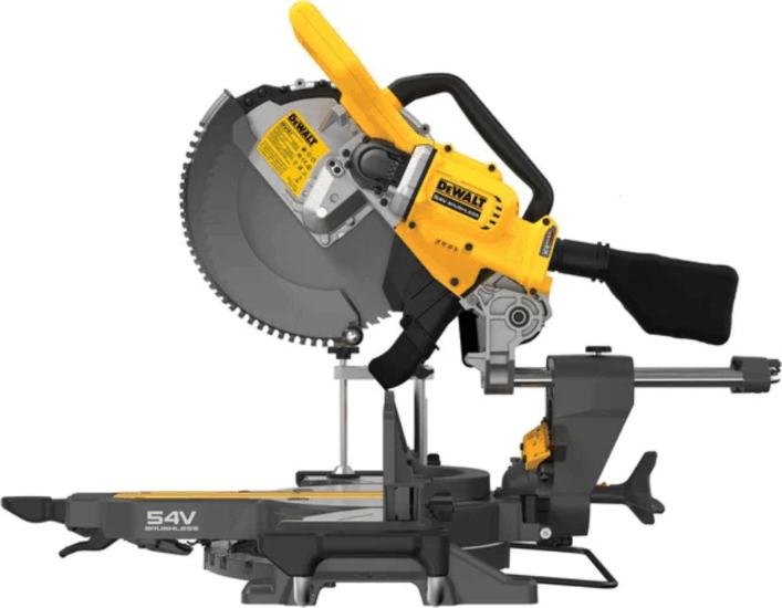 DeWalt DCS781N-XJ Akkus Asztali Gérváfófűrész 54V (akkumulátor és töltő nélkül)