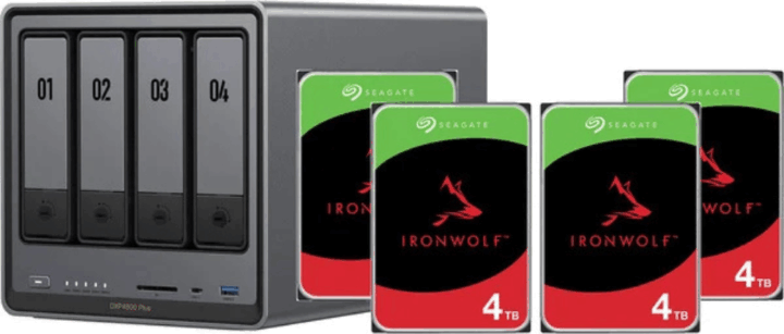 Ugreen DX4800 4-rekeszes NAS hálózati adattároló + 4 x 4TB HDD Ugreen DX4800 4-rekeszes NAS hálózati adattároló + 4 x 4TB HDD