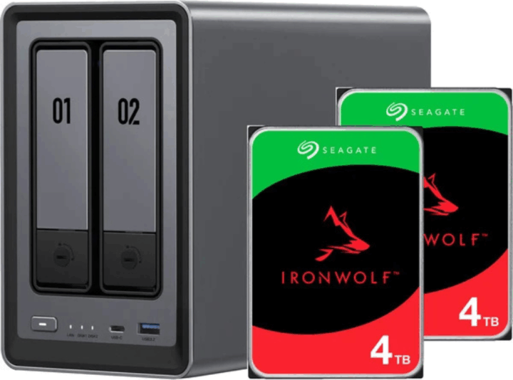 Ugreen DXP2800 2-rekeszes NAS hálózati adattároló + 2x 4 TB HDD Ugreen DXP2800 2-rekeszes NAS hálózati adattároló + 2x 4 TB HDD