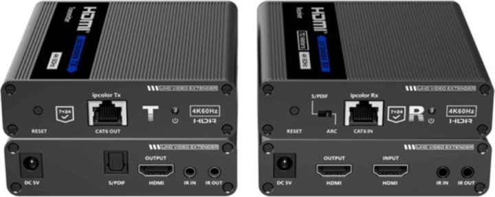 Techly IDATA EXT-676E Cat6/6A/7 HDMI Extender 4K 70m Techly IDATA EXT-676E Cat6/6A/7 HDMI Extender 4K 70m