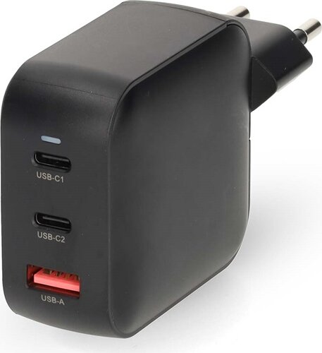 Nedis WGCHA100WBK USB-A / 2x USB-C Hálózati Gyorstöltő Adapter 100W - Fekete