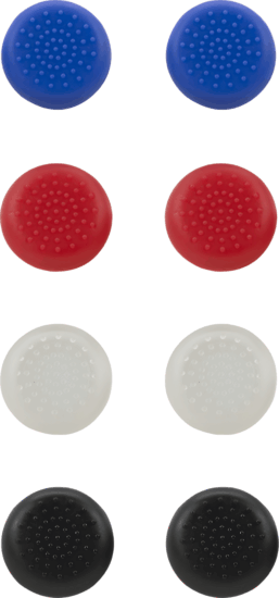 Speedlink STIX Analóg Kar Kupak Szett PS5/PS4/Switch kontrollerhez - Fekete/Fehér/Piros/Kék (8 db / csomag)