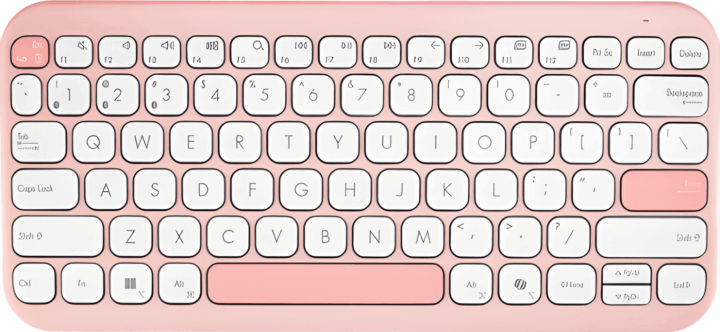 Asus KW100 Marshmallow Copilot Rose Clay rádiós Wireless Billentyűzet HUN - Rózsaszín