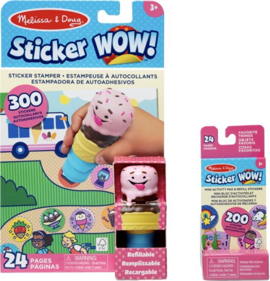 Spin Master Melissa & Doug - Sticker WOW! matricabélyegző szett - Fagylalt