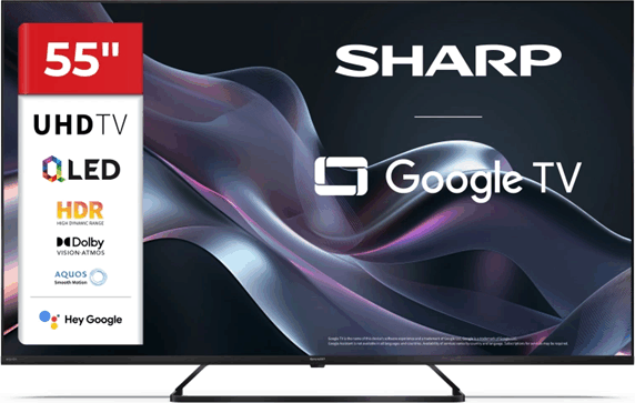 Sharp 55" 55HP6265E 16:9 4K UltraHD QLED Smart Google TV