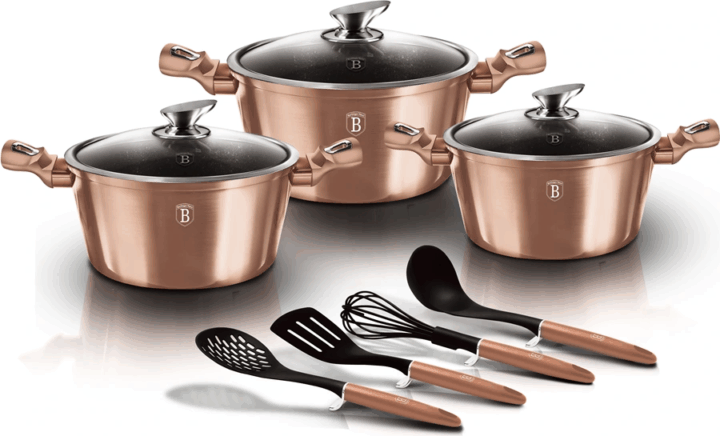 Berlinger Haus BH/6151 Alumínium Edénykészlet - Rose Gold (10 részes)