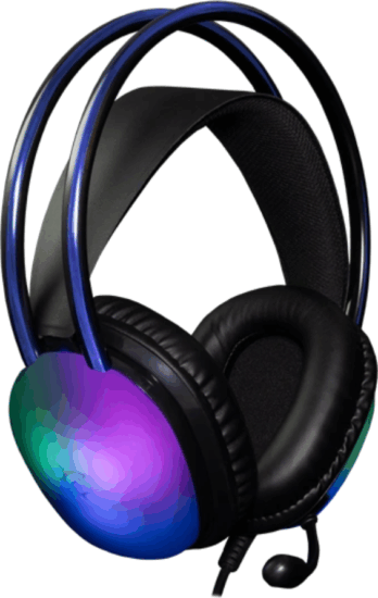 White Shark PEACOCK-B-2 Vezetékes RGB Gamer Fejhallgató Headset - Fekete