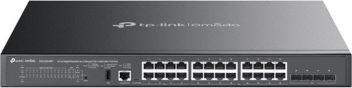 TP-Link SG5428XMPP Fémházas Smart Managed 24-port Gigabit PoE++ Rack Switch