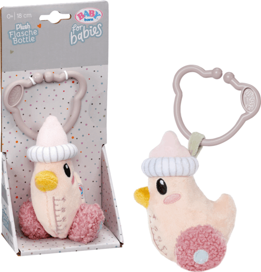 Zapf Creation cumisüveg kacsa plüssfigura csörgővel és csipesszel Zapf Creation cumisüveg kacsa plüssfigura csörgővel és csipesszel