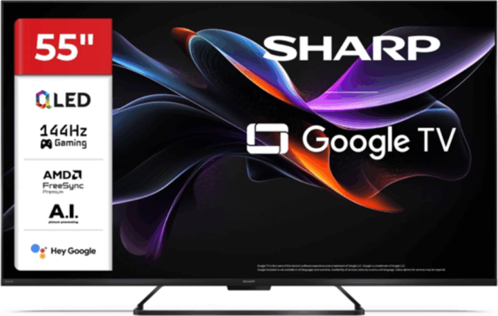 Sharp 55" 55HR7265E 16:9 4K UltraHD QLED Smart Google TV Sharp 55" 55HR7265E 16:9 4K UltraHD QLED Smart Google TV