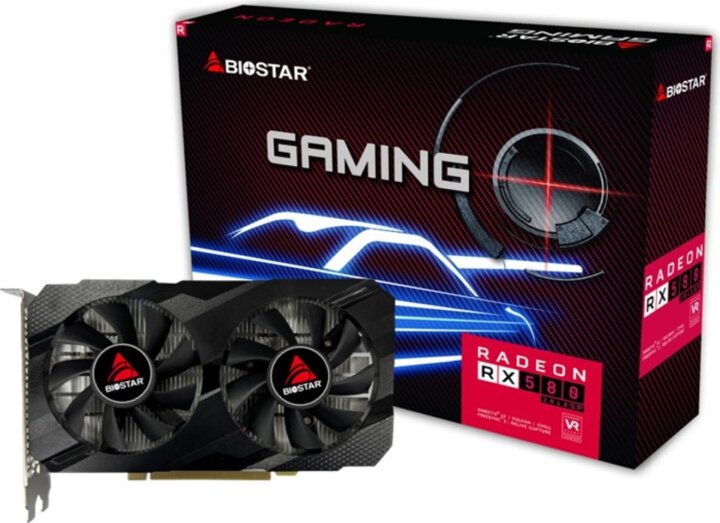 Biostar Radeon RX580 2048SP 8GB GDDR5 Videókártya Biostar Radeon RX580 2048SP 8GB GDDR5 Videókártya