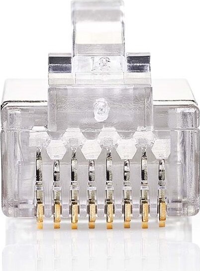 Nedis CCGB89302ME RJ45 UTP CAT5 csatlakozó (10db/csomag) Nedis CCGB89302ME RJ45 UTP CAT5 csatlakozó (10db/csomag)