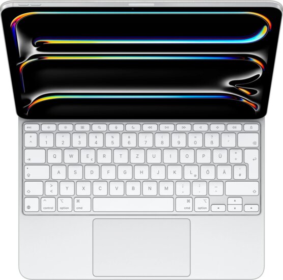 Apple Magic Keyboard 13" iPad Pro (M5/M4) Wireless USB-C Billentyűzet DE - Fehér Apple Magic Keyboard 13" iPad Pro (M5/M4) Wireless USB-C Billentyűzet DE - Fehér