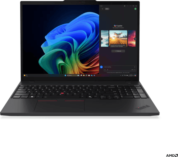 Lenovo ThinkPad T16 G4 Laptop Fekete (16" / AMD Ryzen AI 7 Pro-350 / 32GB / 512GB M.2 SSD / Win 11 Pro)