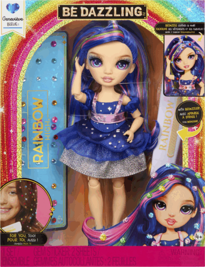 MGA Entertainment Rainbow High Be Dazzling Fashion Dolls - Genevieve Bleue baba