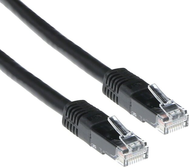 ACT IS8903 U-UTP Cat6 RJ45 Patch kábel 3m - Fekete ACT IS8903 U-UTP Cat6 RJ45 Patch kábel 3m - Fekete