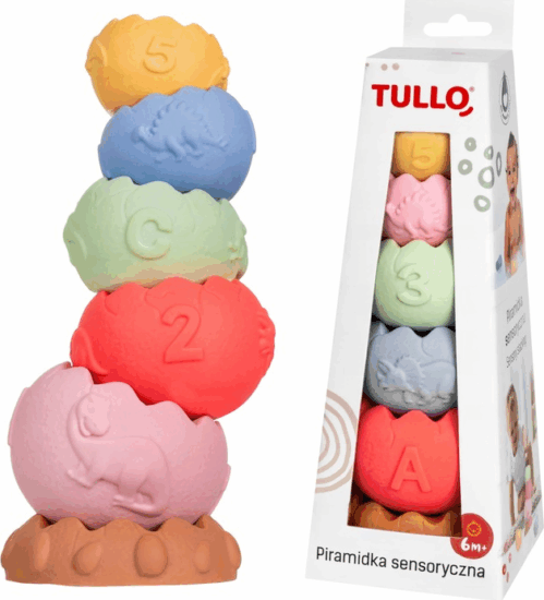 Tullo Szenzoros oktató piramis bébijáték