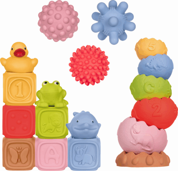 Tullo 18 darabos Montessori fejlesztő bébijáték készlet Tullo 18 darabos Montessori fejlesztő bébijáték készlet