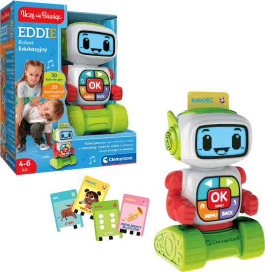 Clementoni Eddie oktató interaktív robot