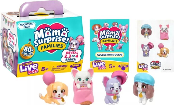 Moose Toys Little Live Pets Mama Surprise Örökbefogadás Meglepetés figura