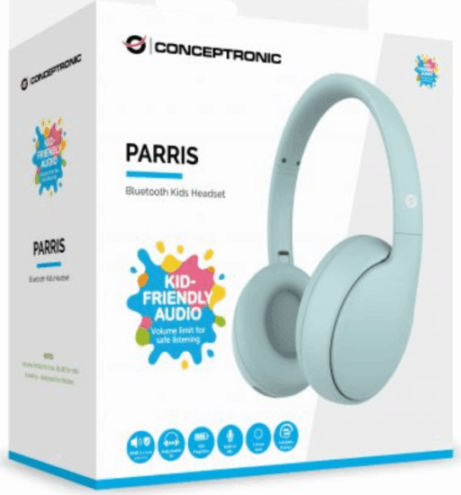 Conceptronic PARRIS04B Bluetooth Gyerek Fejhallhgató - Kék Conceptronic PARRIS04B Bluetooth Gyerek Fejhallhgató - Kék