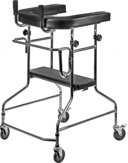 ActionMed B200AM Összecsukható Járókeret Max 120 kg - Fekete