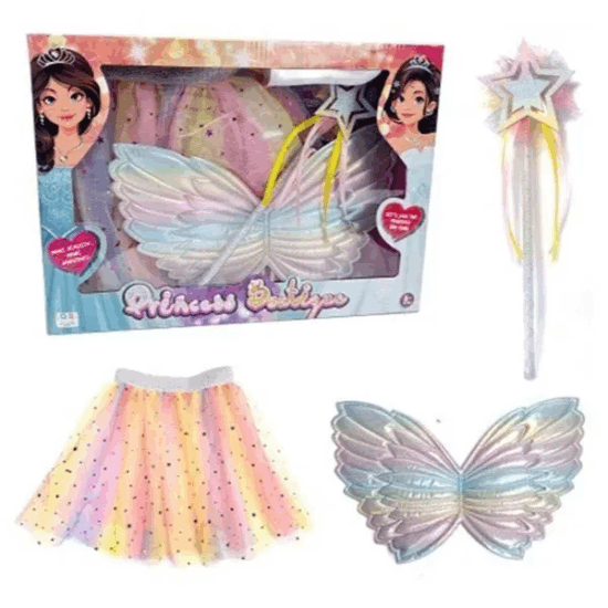 Hercegnő jelmez kiegészítő szett 3-6 éves gyerekeknek