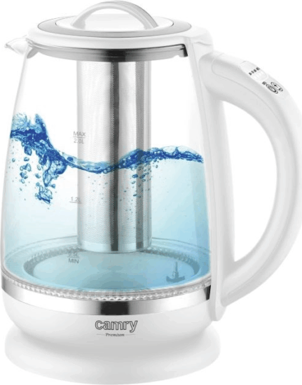 Camry CR 1290W Elektromos Vízforraló 2L 1850W - Fehér