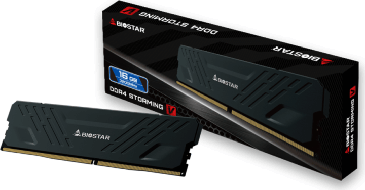 Biostar 16GB / 3200 Storming V Series DDR4 CL16 Single Desktop RAM Biostar 16GB / 3200 Storming V Series DDR4 CL16 Single Desktop RAM