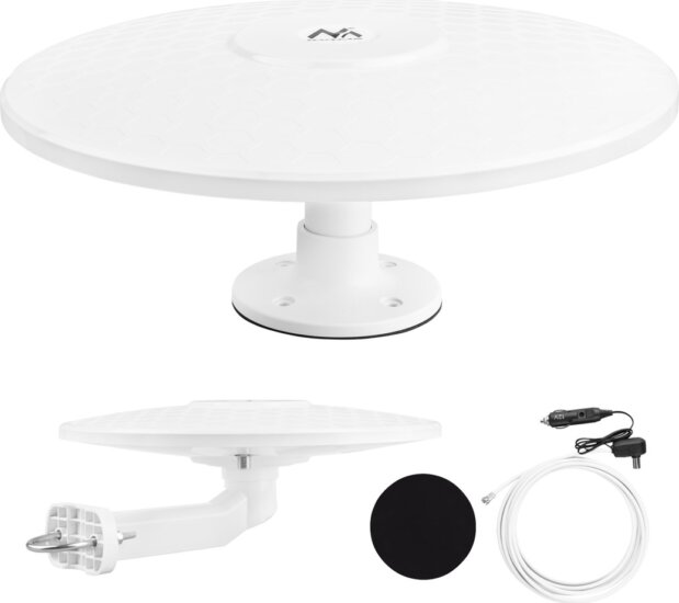 Maclean MCTV-103 DVB-T/T2 360° Beltéri és kültéri TV Antenna - Fehér
