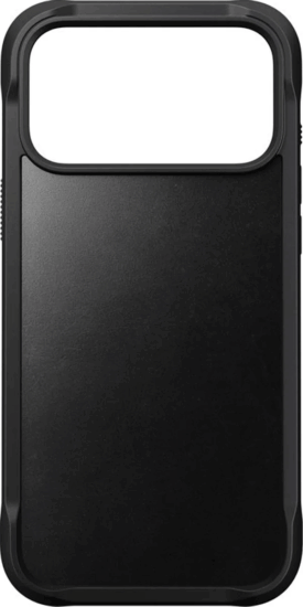Nomad Rugged iPhone 17 Pro Max Bőr Magsafe Telefon tok - Fekete