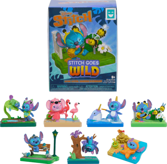 Just Play Disney Stitch Goes Wild Gyűjthető meglepetés figura