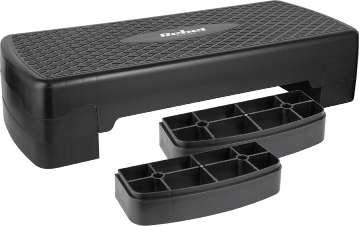 Rebel Active 3 szintes Fitness Step pad - Fekete