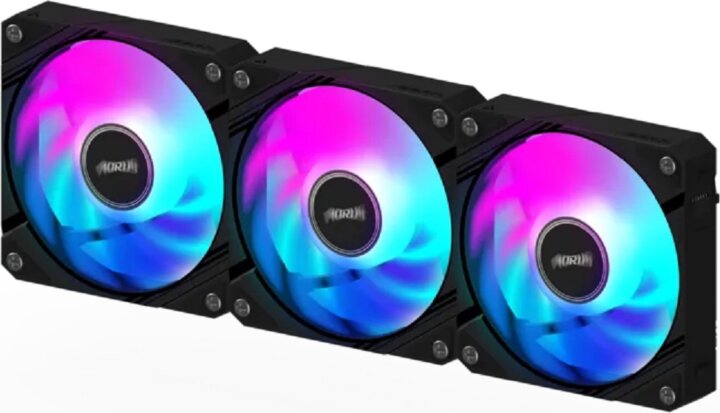 GIGABYTE AORUS EZ CHAIN FAN PWm 120mm Rendszerhűtő ventilátor 3db - Fekete