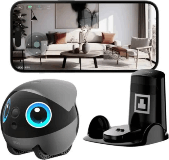 Enabot EBO Air 2 Plus Okos Kisállat Figyelő kamera robot - Szürke Enabot EBO Air 2 Plus Okos Kisállat Figyelő kamera robot - Szürke