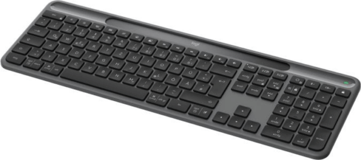 Logitech Slim Solar+ K980 Wireless Bluetooth Billentyűzet DE - Fekete