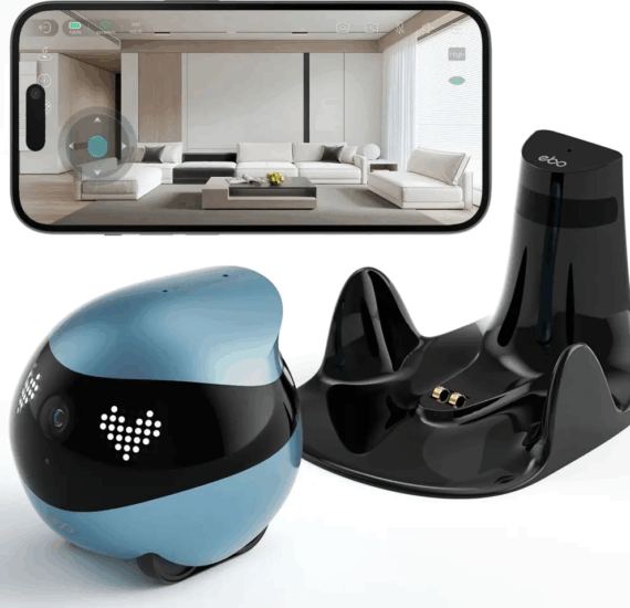 Enabot EBO Air 2 2K Okos Kisállat Figyelő kamera robot - Kék Enabot EBO Air 2 2K Okos Kisállat Figyelő kamera robot - Kék