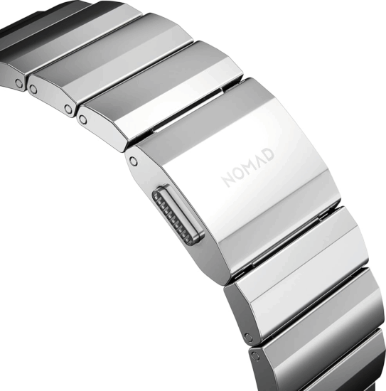 Nomad Strap Apple Watch Rozsdamentes acél Okosóra szíj 42/44/45/49mm - Ezüst