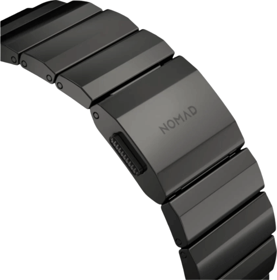 Nomad Strap Apple Watch Rozsdamentes acél Okosóra szíj 42/44/45/49mm - Fekete