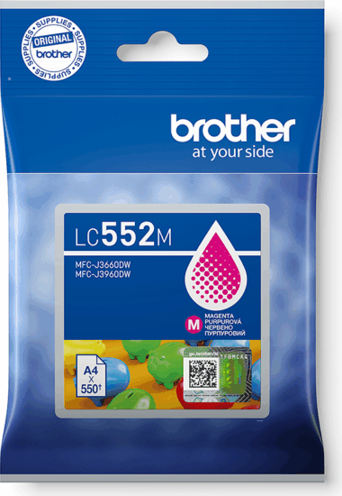 Brother LC552M Eredeti Tintapatron - Magenta