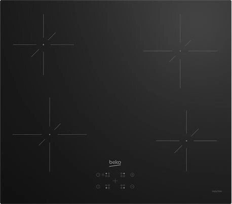 Beko HII64400QT Beépíthető 4 zónás Indukciós Főzőlap 7200 Watt - Fekete