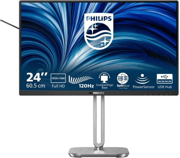 Philips 24" 24B2N4200/00 16:9 FullHD IPS LED Monitor - Ezüst / Fekete