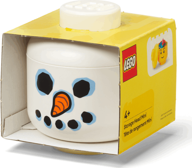 LEGO Room Copenhagen Mini Hóember tárolófej 1,2L - Fehér
