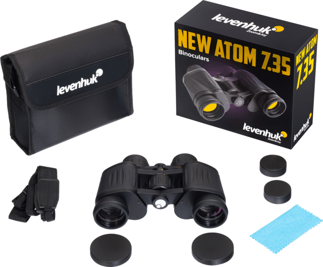 Levenhuk New Atom 7x35 Binokuláris Távcső - Fekete