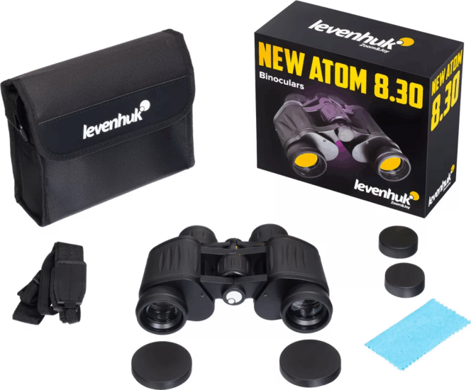 Levenhuk New Atom 8x30 Binokuláris Távcső - Fekete