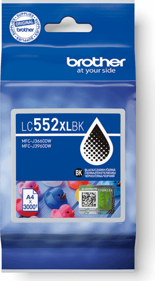 Brother LC552XLBK Eredeti Tintapatron - Fekete Fekete
