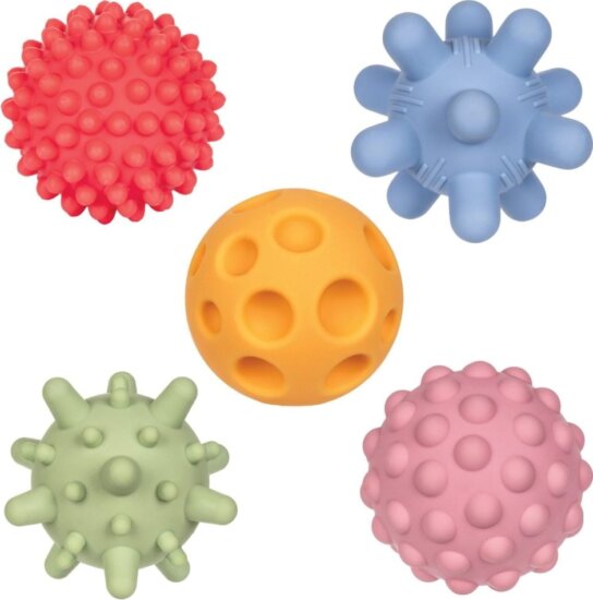 Tullo 5 részes Szenzoros fejlesztő labda bébijáték készlet - Pasztell színek Tullo 5 részes Szenzoros fejlesztő labda bébijáték készlet - Pasztell színek