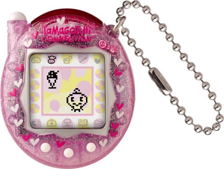 Bandai Tamagotchi Connection Pink Glitter Interaktív Kisállat - Rózsaszín Bandai Tamagotchi Connection Pink Glitter Interaktív Kisállat - Rózsaszín