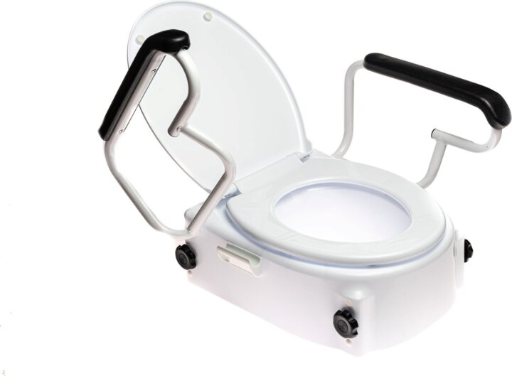 Antar AT51204 Rehabilltációs WC ülőke fedéllel és karfával